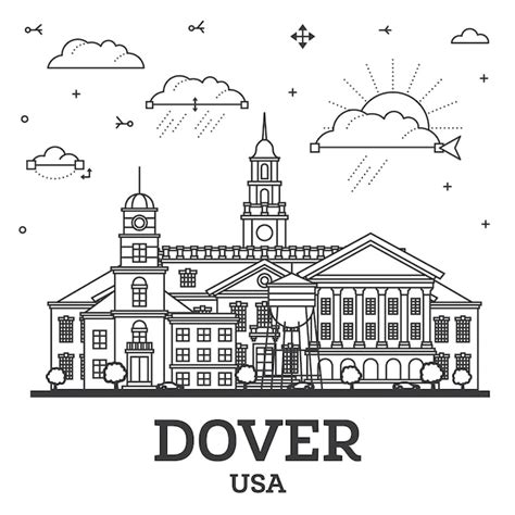 Esbo O Dover Delaware City Skyline Edif Cios Modernos E Hist Ricos