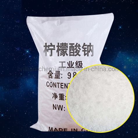 Industrial Grade Chemicals Raw Material Sodium Citrate For Detergent