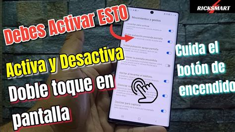 Como Encender y Apagar la pantalla Sin botón con Dos Toques bloquear y