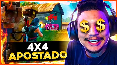 LIVE FREE FIRE 4x4 APOSTADO de cria DIAMANTES GRÁTIS