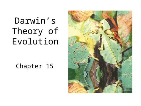 Ppt Darwins Theory Of Evolution Chapter 15 The Big Picture