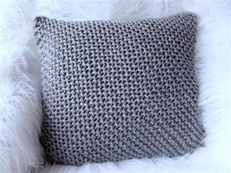 Easy Knitted Chunky Cushion Cover The Crafty Co Knitted Cushion