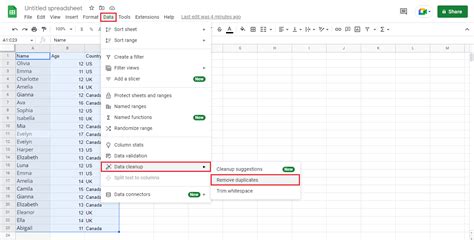 How To Remove Duplicates In Google Sheets Four Methods Minitool