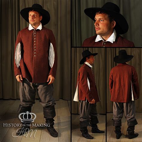 Early 17th Century Long Open Sleeve Doublet And Breeches History In