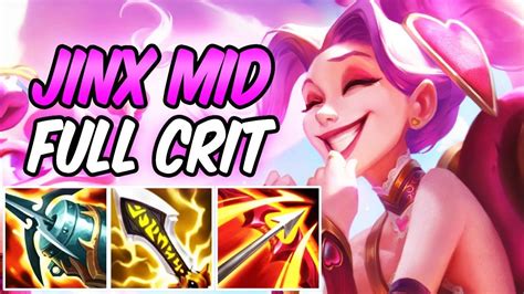 Full Crit Jinx Mid The Best Hypercarry Best Adc Build Runes