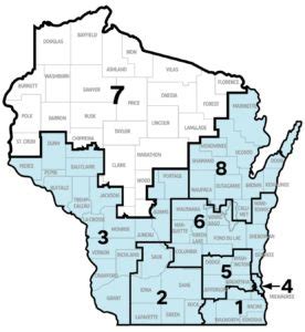 Wisconsin Voting District Map - Long Dark Ravine Map