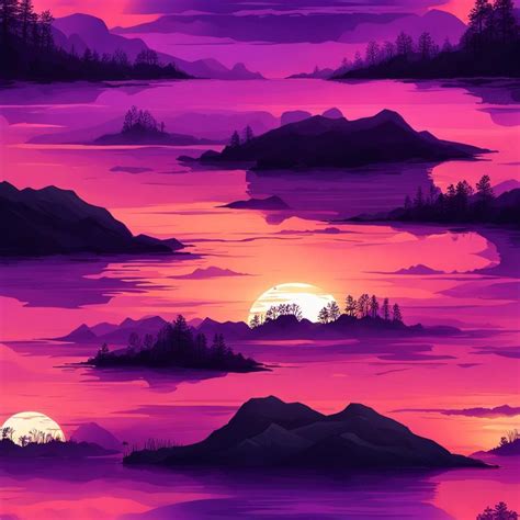 Purple Sunset Ai Generated Artwork Nightcafe Creator