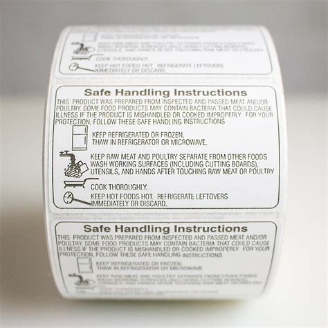 Safe Handling Instructions Label On Meat And Poultry - Trovoadasonhos