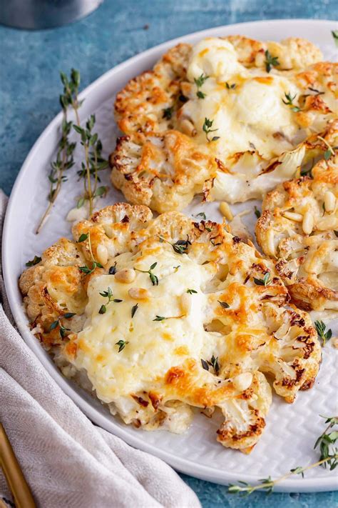 Cheesy Roasted Cauliflower Steaks