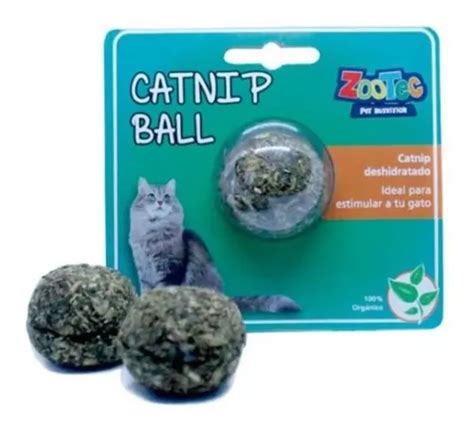 Juguete Pelota Hierba Gatera Catnip Gatos Orignal 100