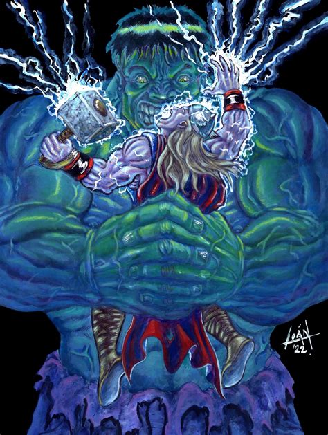 Artstation Thor Vs The Incredible Hulk