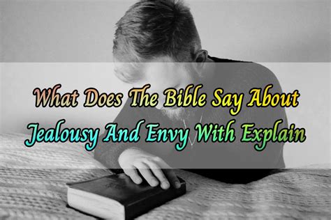 [Best] 15+Bible Verses About Jealousy And Envy & Overcome - KJV Scripture