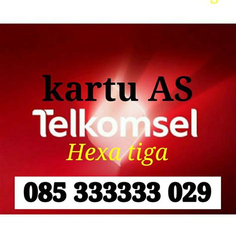 Jual Nomor Cantik Kartu As HEXA 333333 Stok Geser Gambar Shopee Indonesia