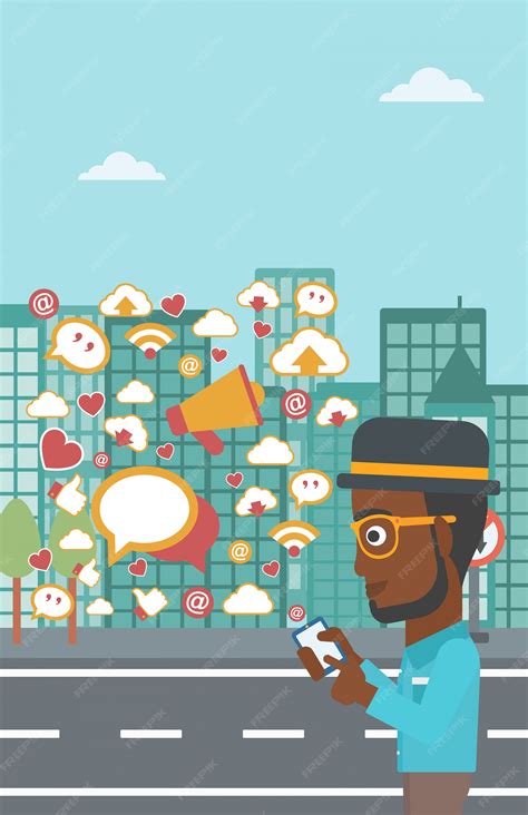 Premium Vector | Social media applications.