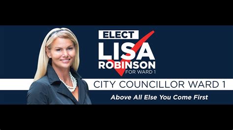 Lisa Robinson City Councillor Ward One Pickering Youtube