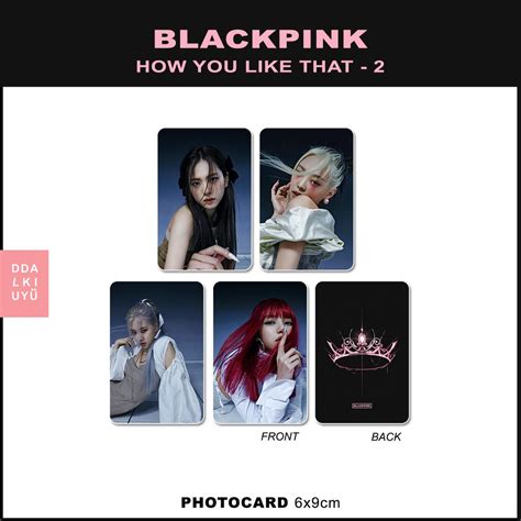 Jual BLACKPINK HOW YOU LIKE THAT Ver 2 Pc Kpop Unoff Photocard 2 Sisi