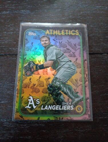 Shea Langeliers Topps Series Holiday Rabbits Rainbow Foil Sp