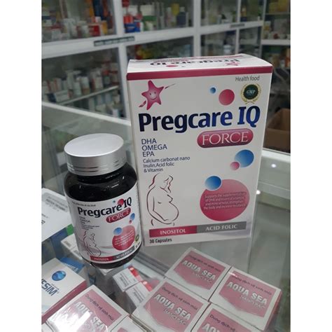 Viên uống bổ bầu Pregcare IQ Force Lọ 30 viên bổ sung DHA Omega EPA