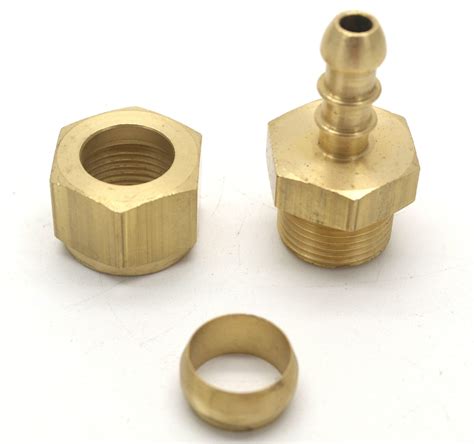 British Made 16mm 58 Brass Compression Fitting To 10mm Nozzle 8mm I