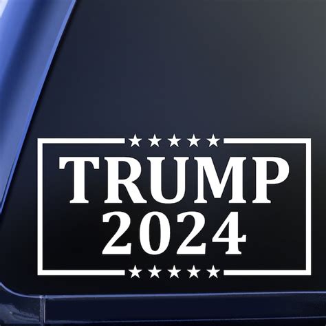 Trump 2024 Car Window Decal Etsy