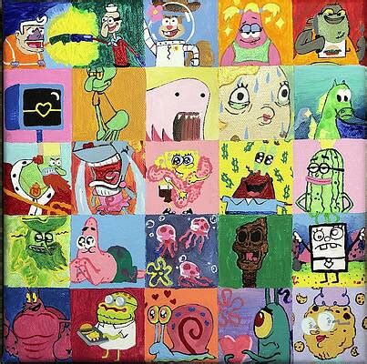 Spongebob Famous Paintings