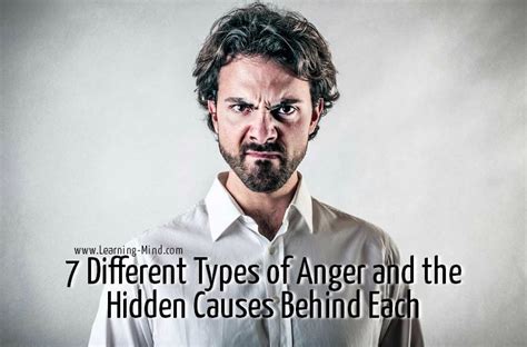 7 Different Types of Anger and the Hidden Causes Behind Each - Learning Mind