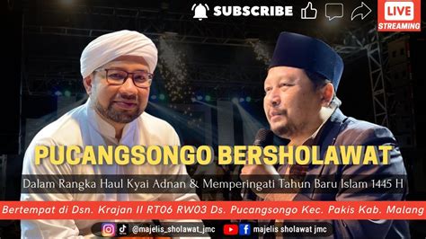 Live Majelis Sholawat Jmc Pucangsongo Bersholawat Youtube