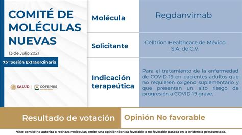 COFEPRIS on Twitter El Comité de Moléculas Nuevas informa los