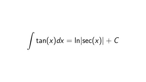 What Is The Integral Of Tan X Epsilonify