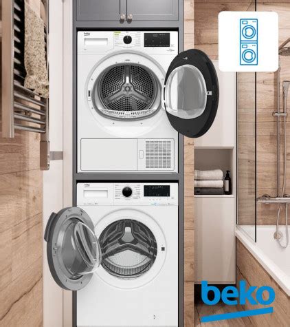 BEKO комплект для установки в колонну Стиральная машина WSPE6H616W ...