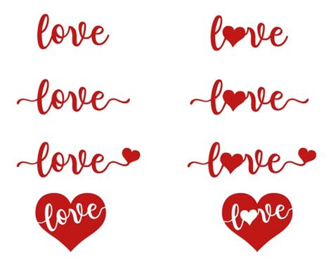 Love Svg Heart Valentines Day Writing Handwriting Etsy