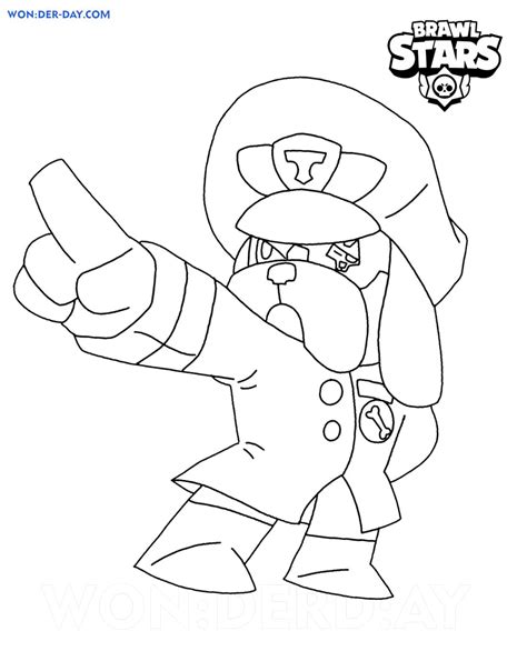 Dessin A Imprimer Brawl Stars Colonel Medor