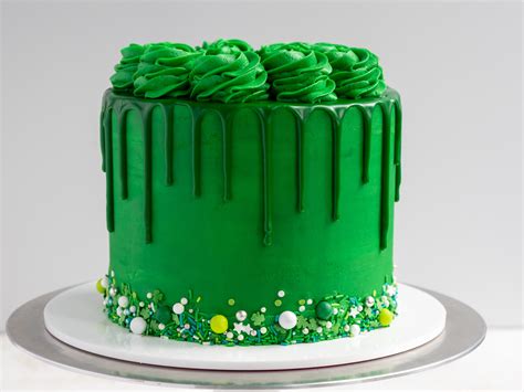 Green Drip Cake Recipe Tutorial Chelsweets