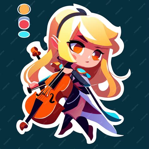 Premium Vector Chibi Kawaii Anime Girl Hand Drawn Flat Stylish Mascot Cartoon Character