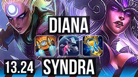 Diana Vs Syndra Mid Solo Kills Rank Diana Legendary