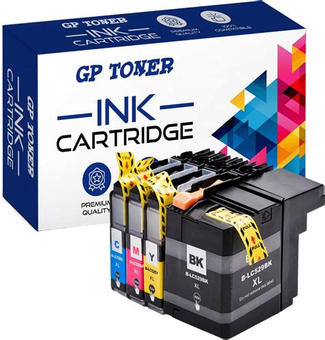 Tusz GP TONER 4X TUSZE DO BROTHER DCP J100 J105 200 LC525 529 XL Do