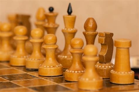 Premium Photo Close Up Of Chess Pieces