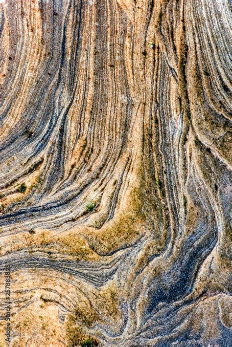 Sedimentary Rocks Colourful Rock Layers Formed Through Cementation