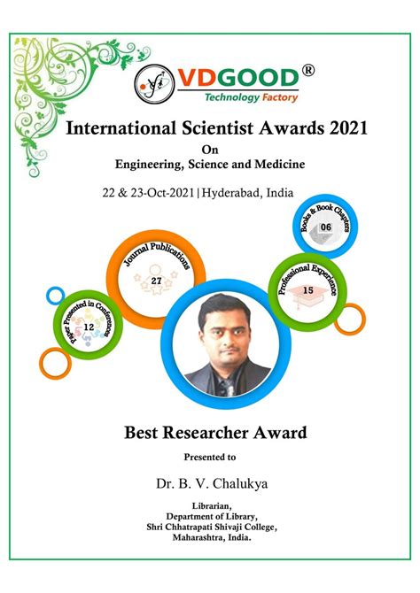 (PDF) Best Researcher Award 2021