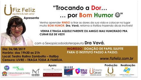 Trocando A Dor Por Bom Humor Show De Humor Para Todas As Idades Em