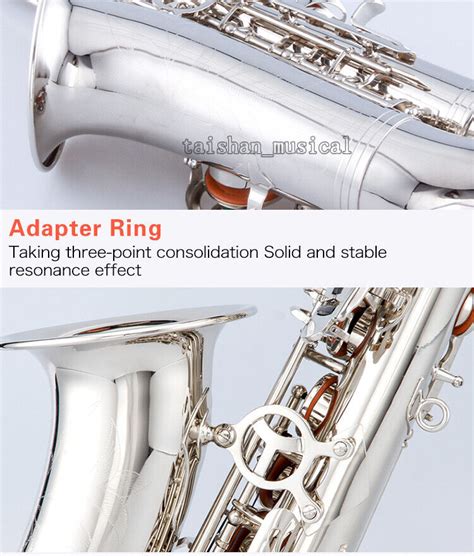 Professional TaiShan 760E Alto Saxophone Eb Silver Nickel Sax With Case