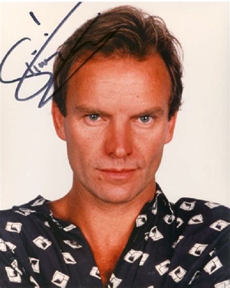 Pin by María T. on Autographs | Sting musician, Famous musicians, Singer