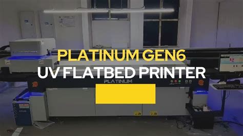 PLATINUM GEN6 UV Flatbed Printing Machine F 2512 UV Flatbed Printer