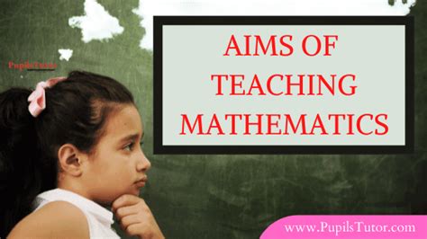 Aims Of Teaching Mathematics