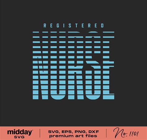 Registered Nurse Svg Png Eps Dxf Rn Svg Png Modern Minimal Etsy