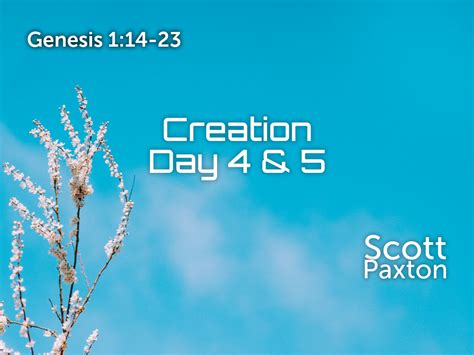 Creation Day 4 & 5 - Logos Sermons