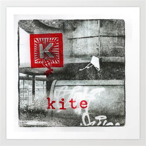 K is for kite Art Print by emily eakes | Society6