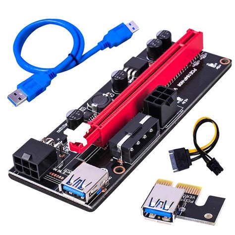 Buy Graphics Card PCIe Riser VER 009S 16x To 1x Powered Riser Adapter