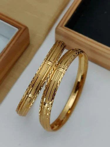 Brass Wedding Wear Alloy Gold Plated Bangle Set At Rs Set In Surat