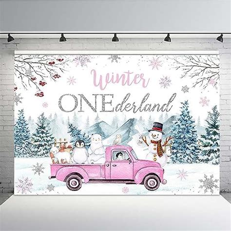 Amazon MEHOFOND 7x5ft Winter Onderland Backdrop For Girls Happy